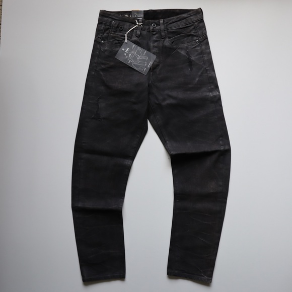 G-Star Raw men’s Renewed Type-C Tapered black denim Jeans. - Picture 3 of 12